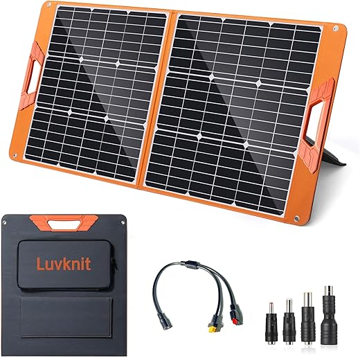 100W Portable Solar Panel Charger 18 V Foldable